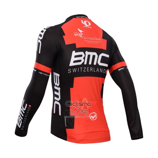 Bmc Ropa Ciclismo Culotte Largo 2014 Mangas Largas Negro y Rojo